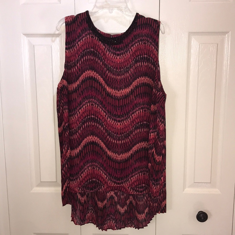 NWT Cache Beaded Neckline Hi-Lo Hem Sz XL - Picture 3 of 13